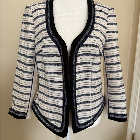 White House Black Market Striped Blazer - Picture 2 of 8
